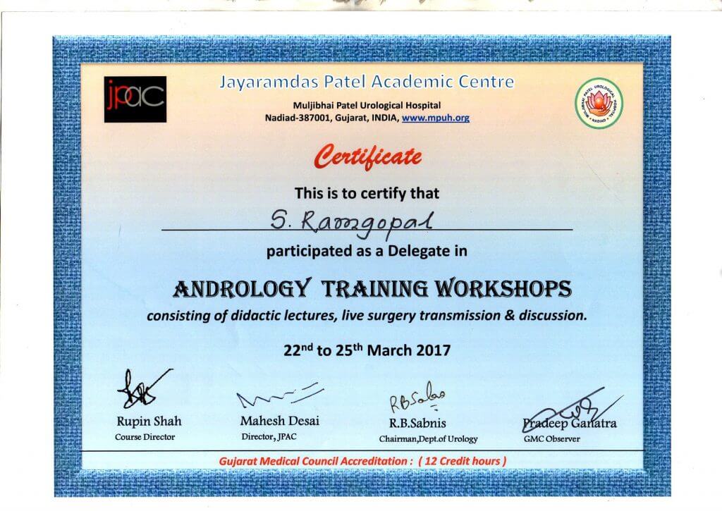andrology workshop